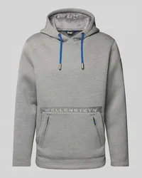 Wellensteyn Hoodie mit Label-Applikation Mittelgrau