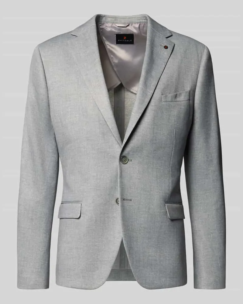 Zuitable Sakko mit Pattentaschen Modell 'Nick Hellgrau
