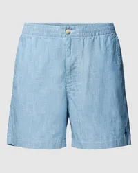 Ralph Lauren Shorts mit Eingrifftaschen und unifarbenem Design Blau