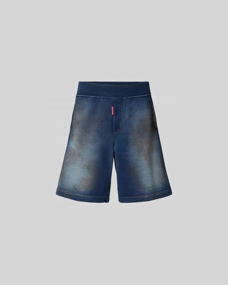 Dsquared2 Baggy Fit Jeansshorts aus Baumwolle Marine