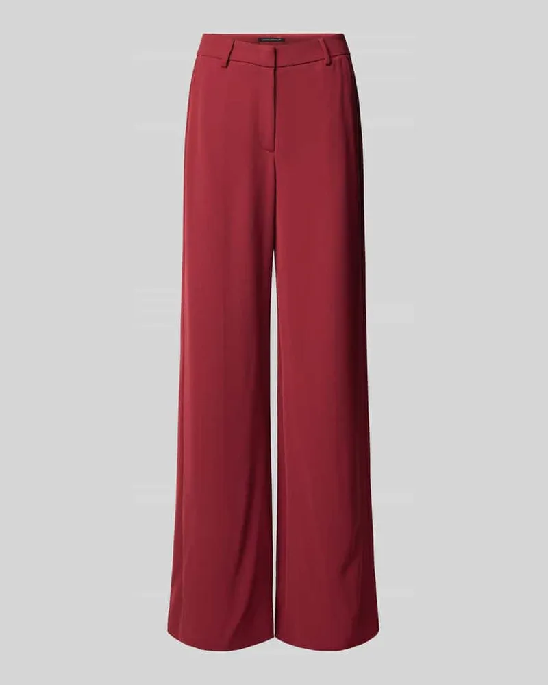 Luisa Cerano Wide Fit Stoffhose mit Paspeltaschen Kirsche