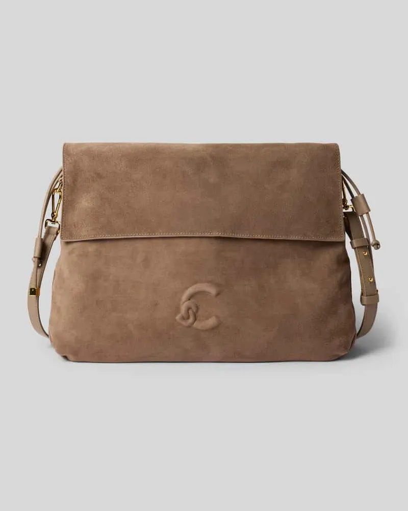 Coccinelle Crossbody Bag mit Logo-Detail Modell 'Lidia Taupe