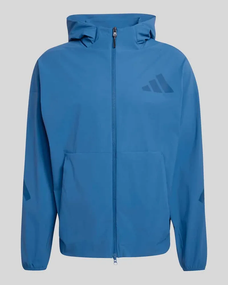 adidas Trainingsjacke mit Logo Print Modell 'Z.N.E. WOVEN ORIGINALS Tuerkis