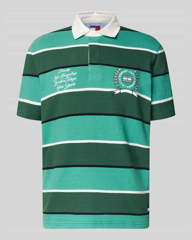 Tommy Hilfiger Regular Fit Poloshirt aus reiner Baumwolle Gruen