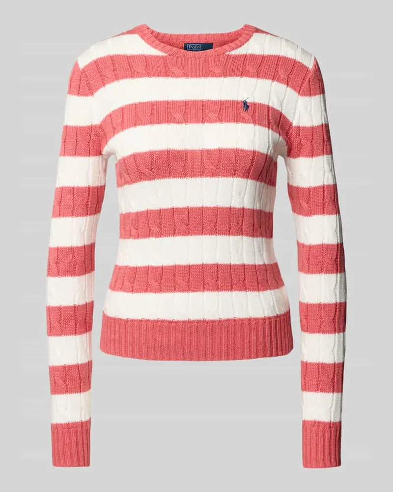Ralph Lauren Strickpullover mit Rundhalsausschnitt Rot