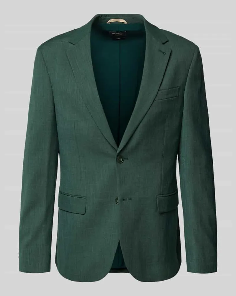 McNeal Slim Fit 2-Knopf-Sakko mit Viskose-Anteil Gruen