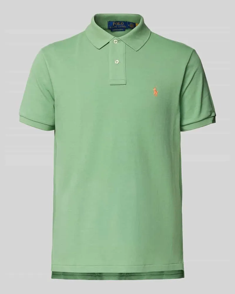 Ralph Lauren Poloshirt mit Label-Stitching Gruen