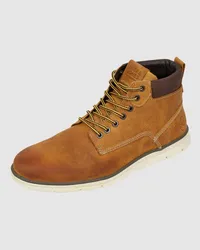 Jack & Jones Boots aus Leder Modell 'Tubar Senf