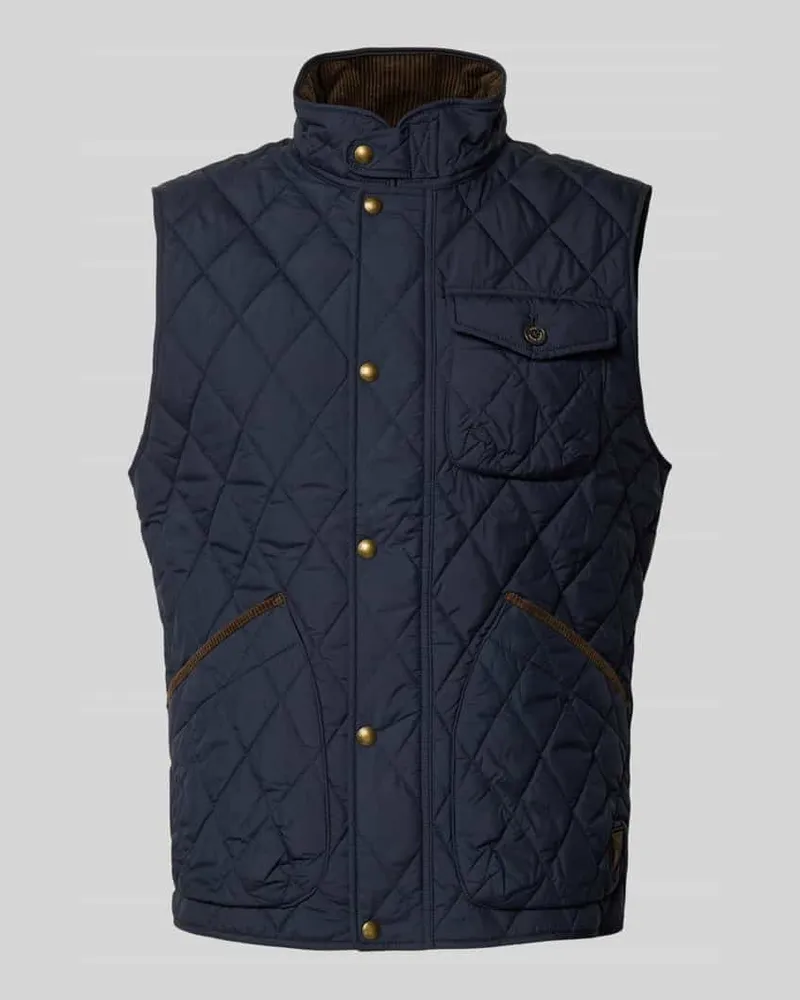 Ralph Lauren Weste mit Stehkragen Marine