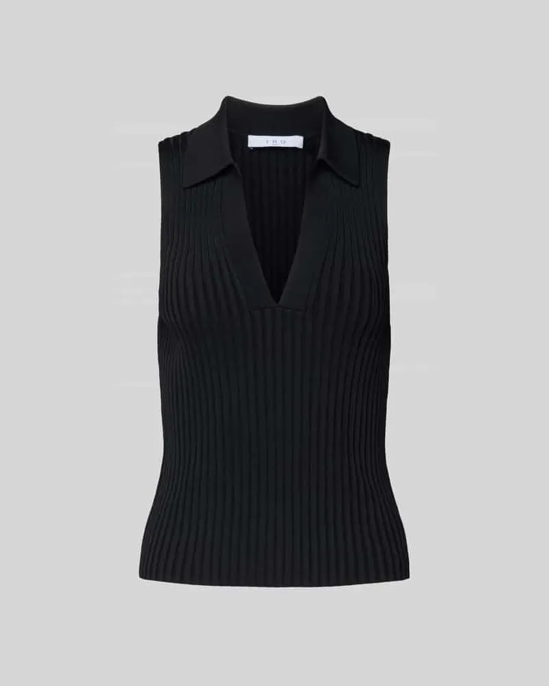 IRO Tanktop mit V-Ausschnitt Black