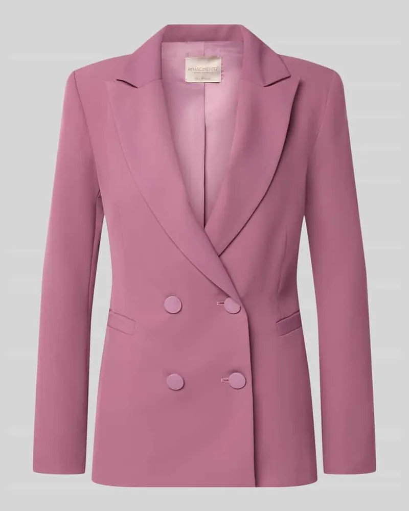 Rinascimento Blazer mit doppelter Knopfleiste Altrosa