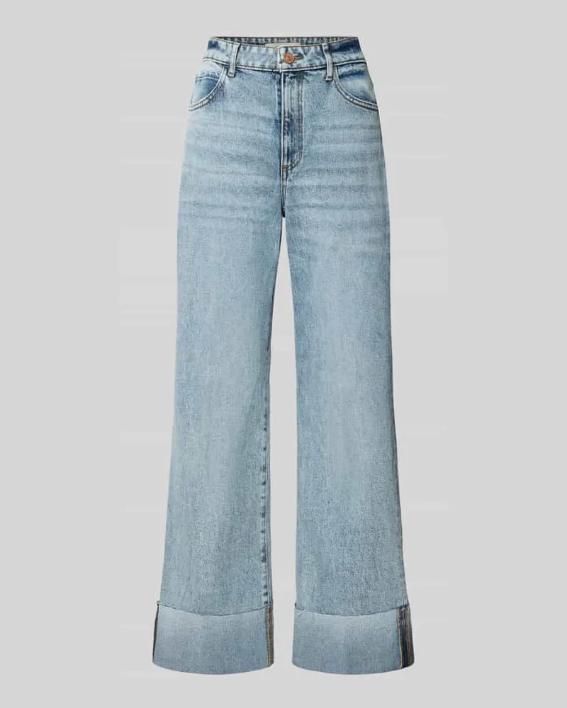 Guess Wide Fit Jeans aus reiner Baumwolle Modell 'Rey Hellblau