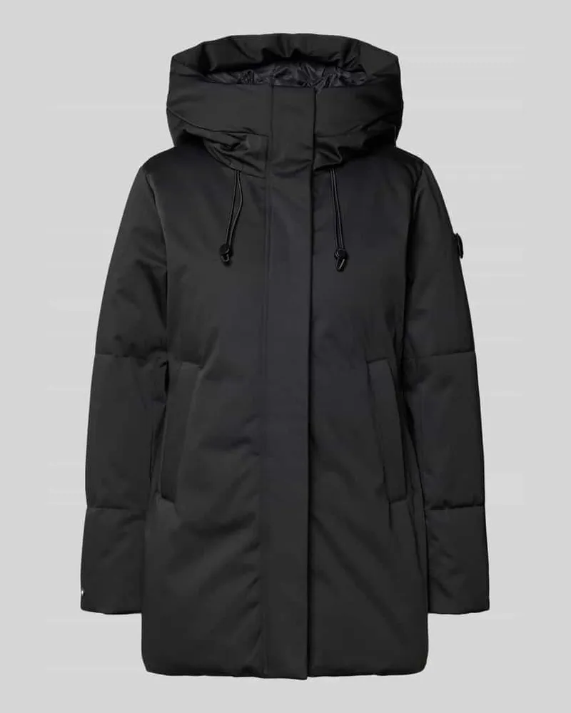 khujo Jacke mit verdecktem Reißverschluss Modell 'ALLAP Black