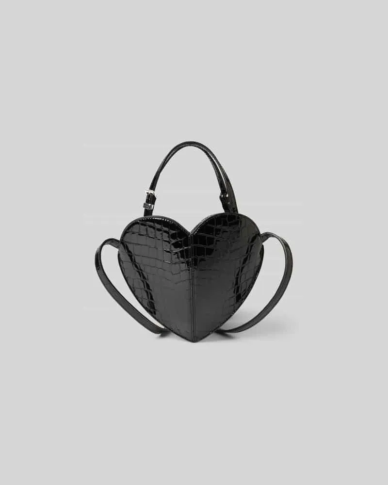ROTATE Birger Christensen Crossbody Bag aus echtem Leder Black