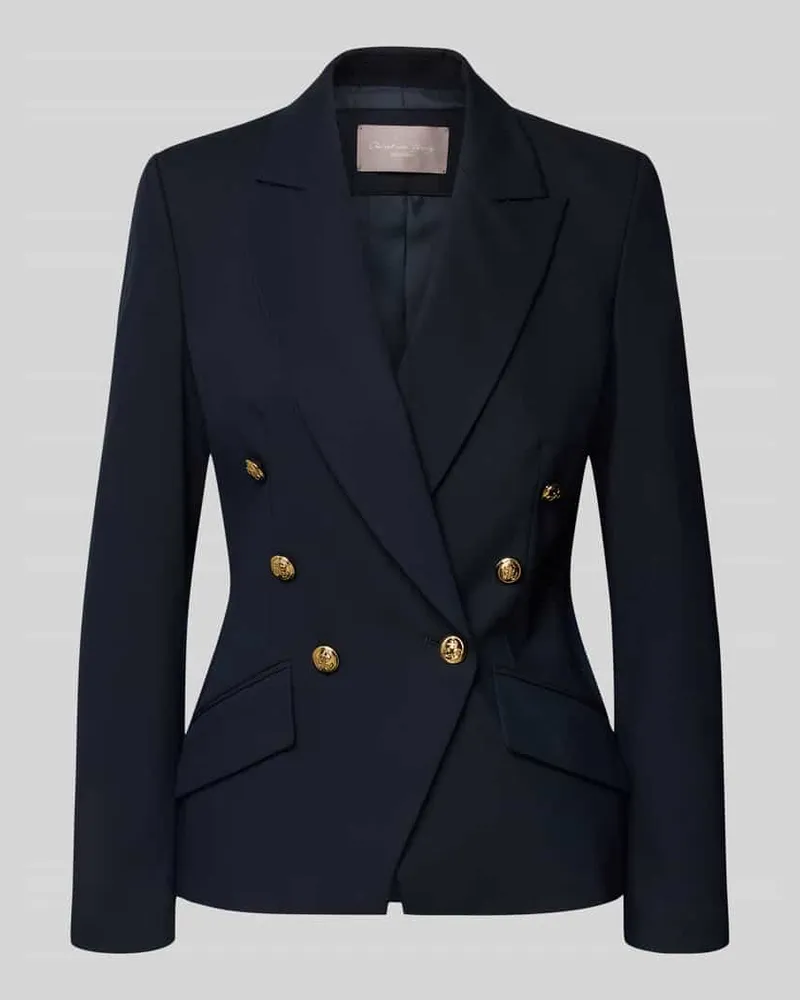 Christian Berg Slim Fit Blazer mit Viskose-Anteil Marine