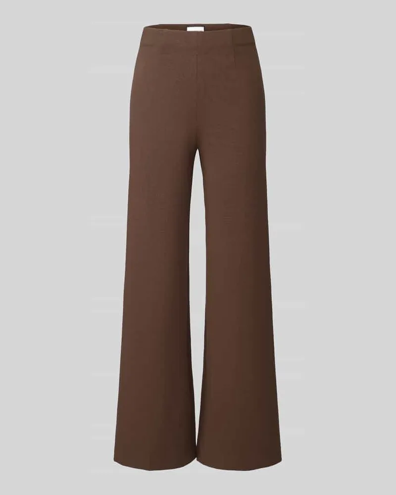 SEDUCTIVE  Regular Fit Weite Hose aus Viskose-Mix Modell 'KIMBERLEY Schoko