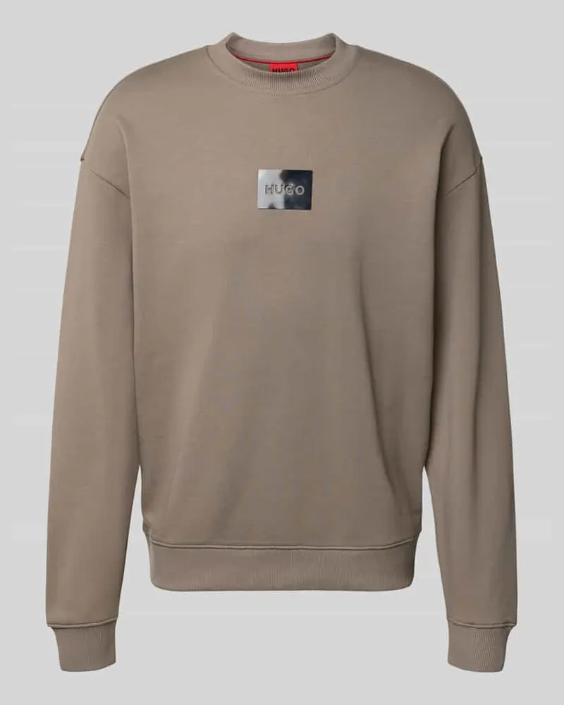 HUGO BOSS Regular Fit Sweatshirt aus reiner Baumwolle Modell 'DAYLO Hellbraun