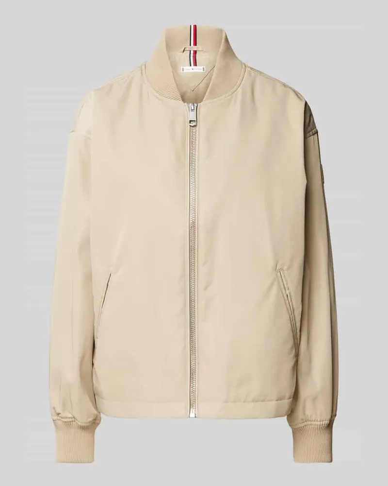 Tommy Hilfiger Bomberjacke mit Paspeltaschen Sand