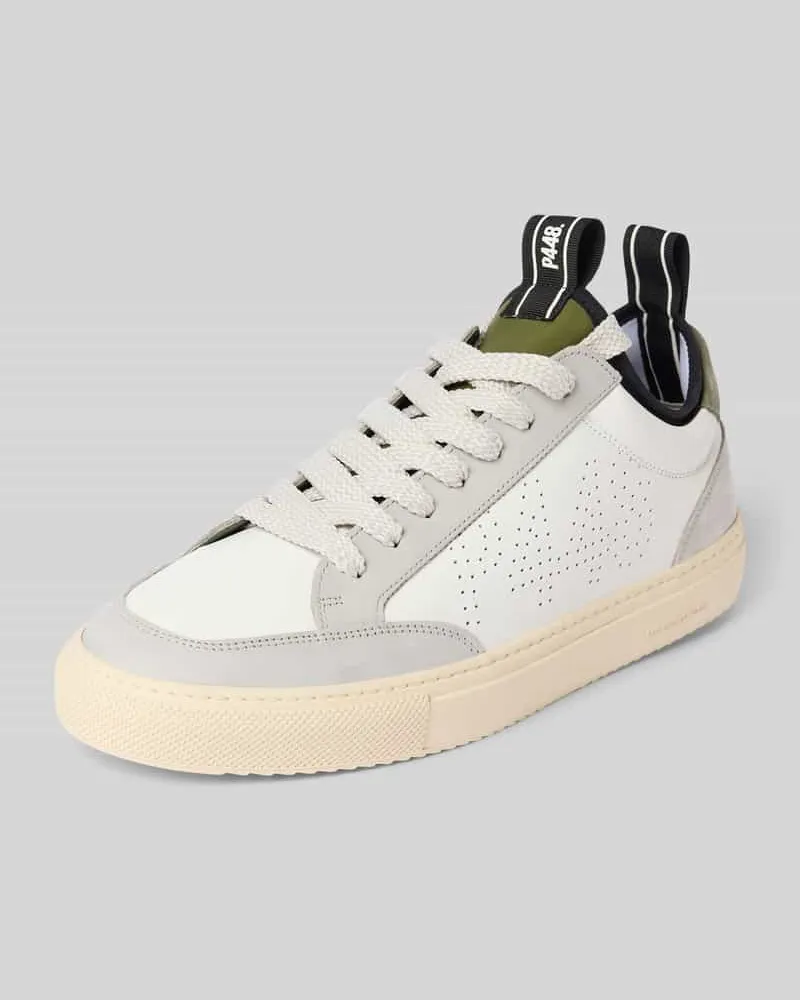 P448 Sneaker mit Schnürverschluss Modell 'SOHOSOCKS Weiss