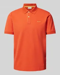 Gant Regular Fit Poloshirt mit Label-Stitching Orange