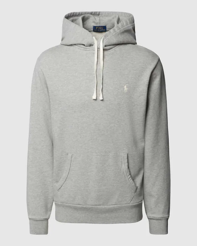 Ralph Lauren Hoodie mit Logo-Stitching Hellgrau