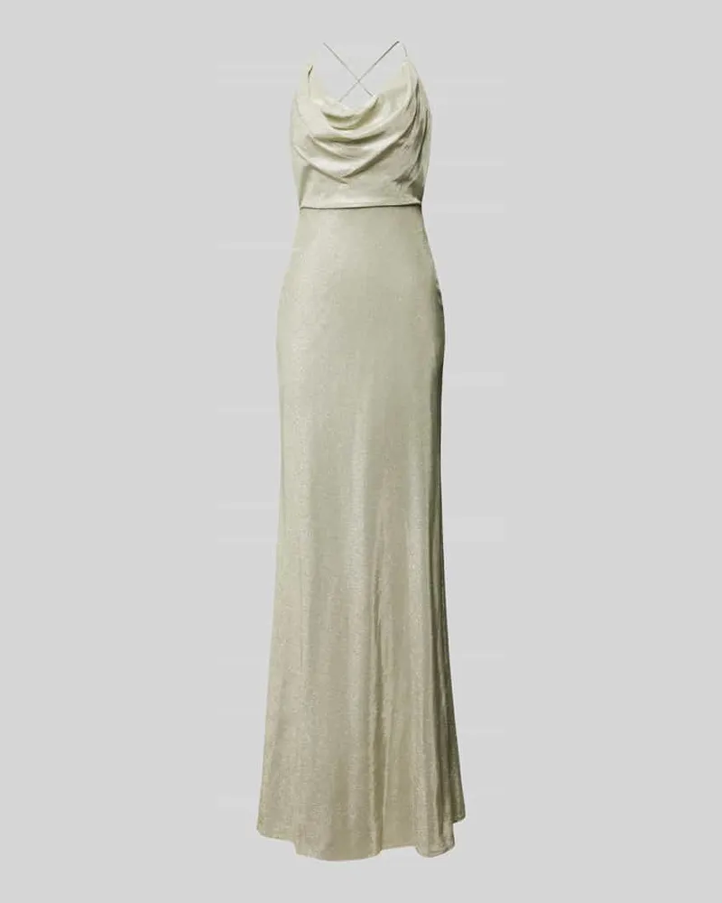 Unique Abendkleid in schimmernder Optik Hellgruen