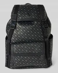 HUGO BOSS Rucksack mit Label-Applikation Modell 'ICON Anthrazit