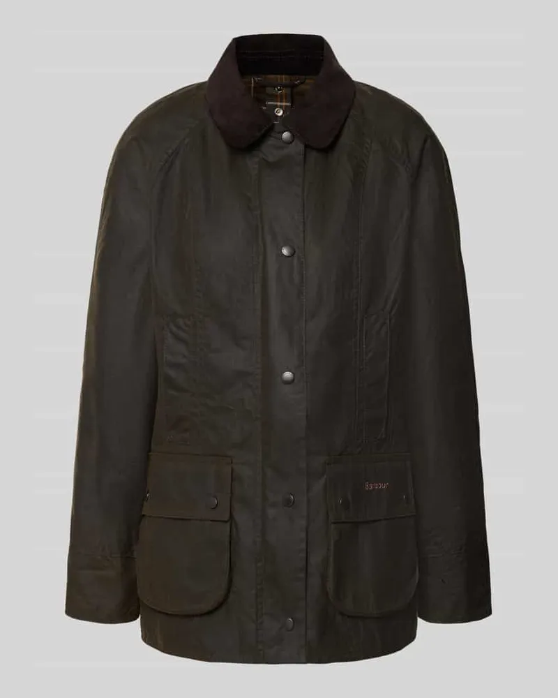 Barbour Regular Fit Funktionsjacke aus reiner gewachster Baumwolle Oliv