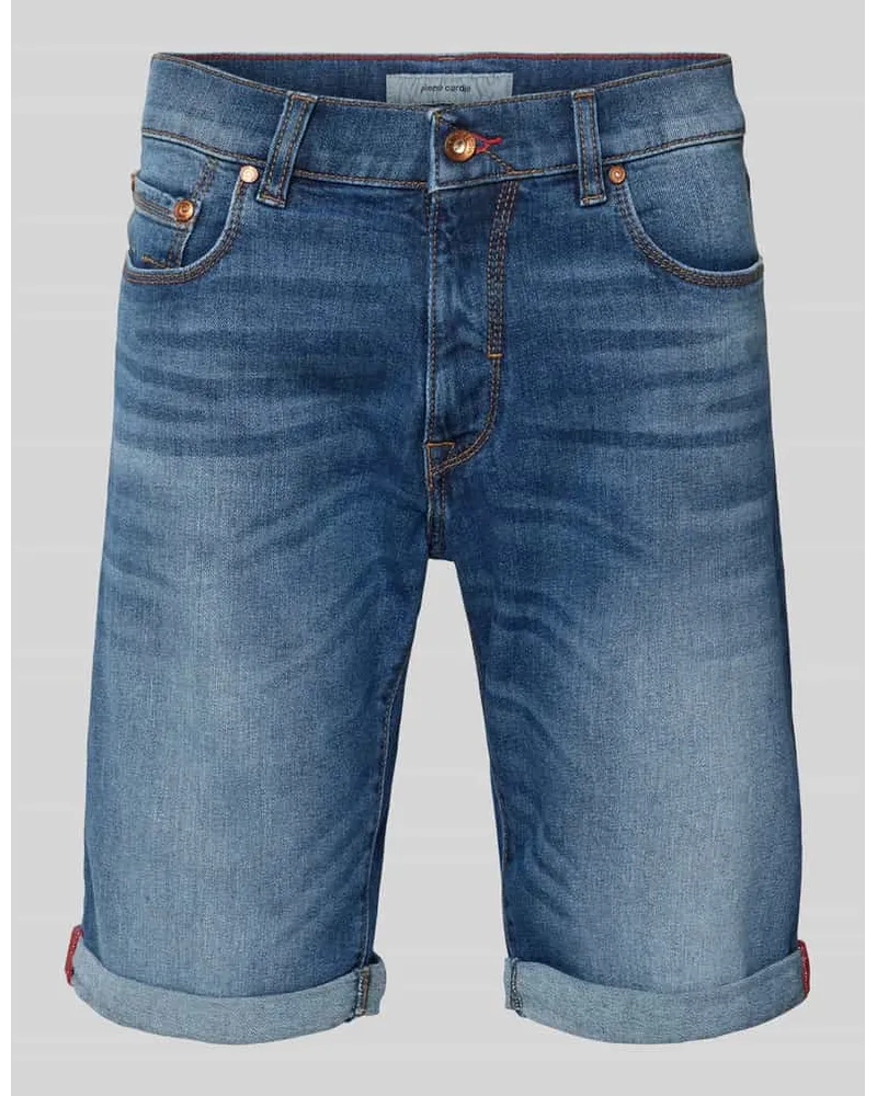 Pierre Cardin Jeansshorts mit Eingrifftaschen Modell 'Lyon Jeansblau