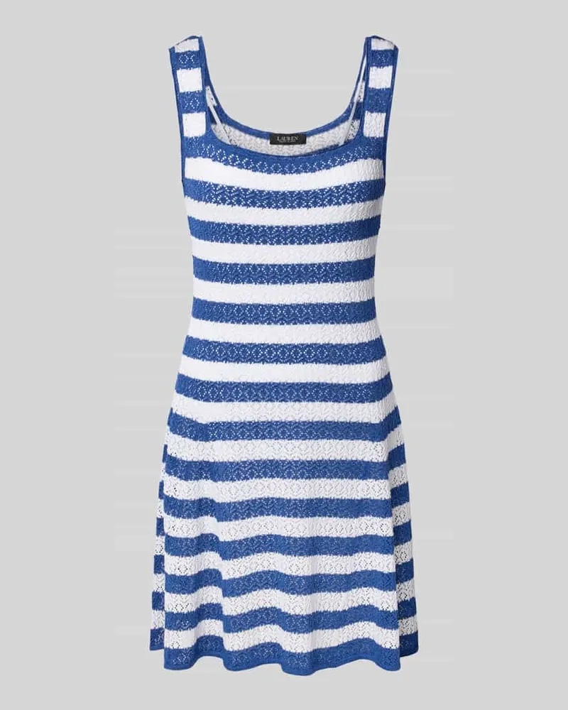 Ralph Lauren Minikleid mit Karree-Ausschnitt Modell 'KARICE Hellblau