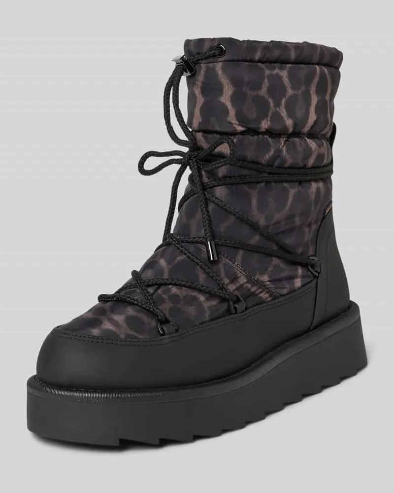 Tamaris Stiefel mit Animal-Muster Black