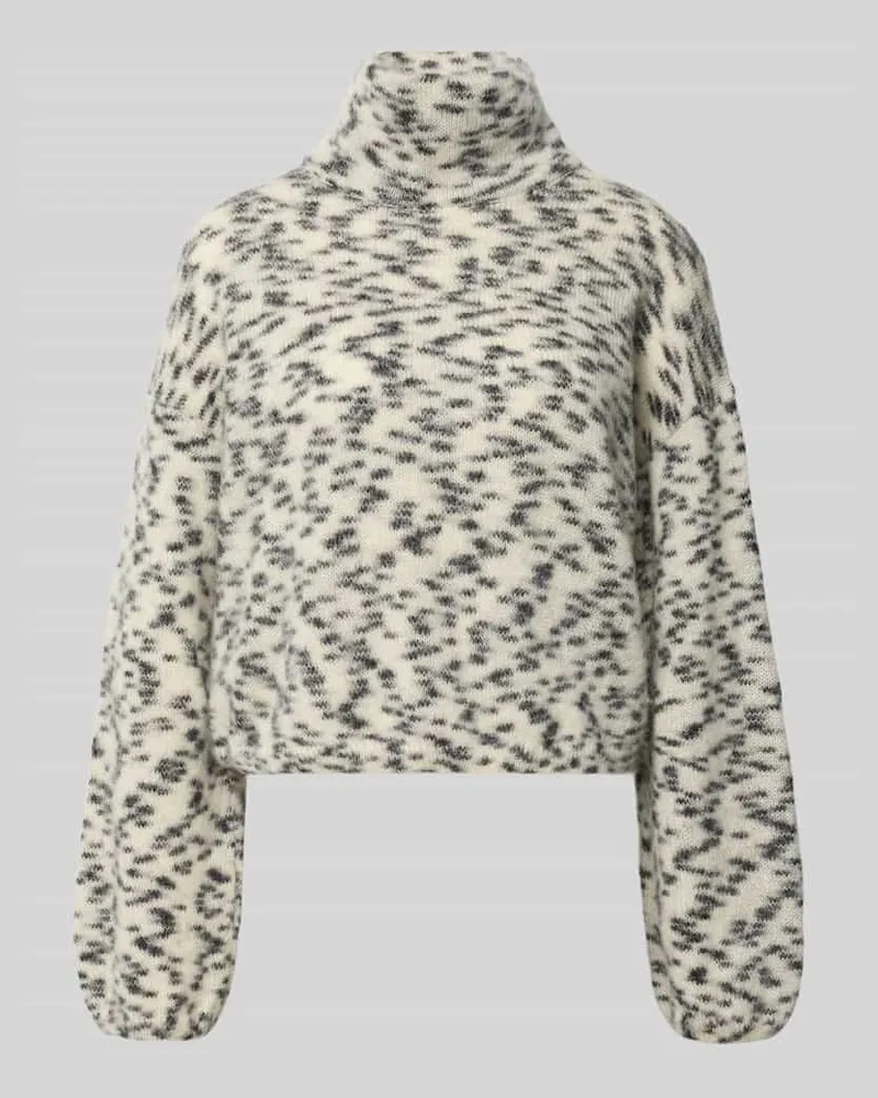 Armedangels Oversized Turtleneck-Pullover aus Woll-Mix Offwhite
