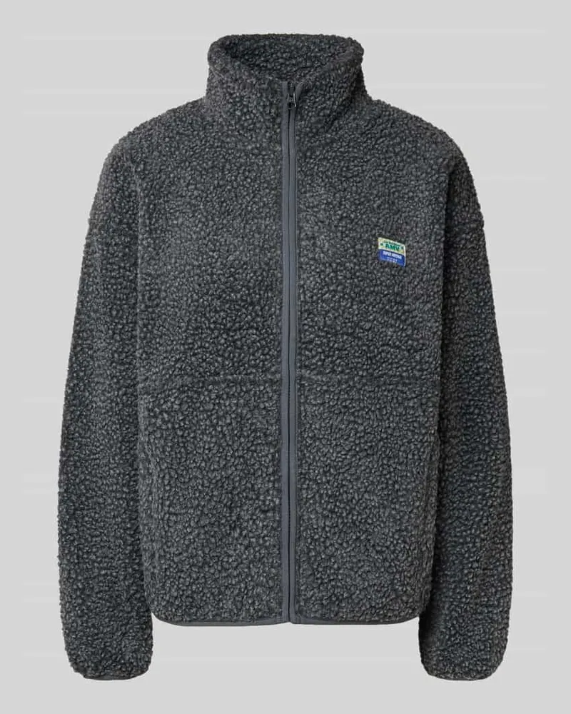 American Vintage Jacke mit Teddyfell Modell 'HOKTOWN Anthrazit