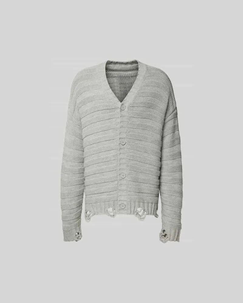 Maison Margiela Regular Fit Jacke aus Schurwoll-Mix Mittelgrau