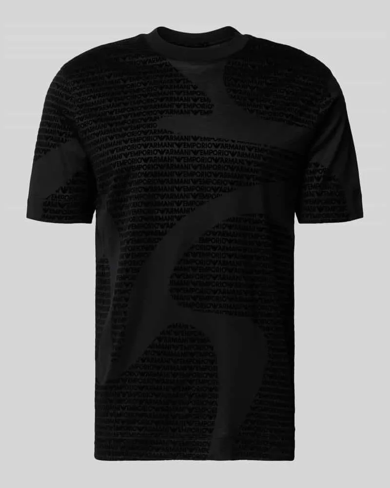 Emporio Armani T-Shirt mit Rundhalsausschnitt Black