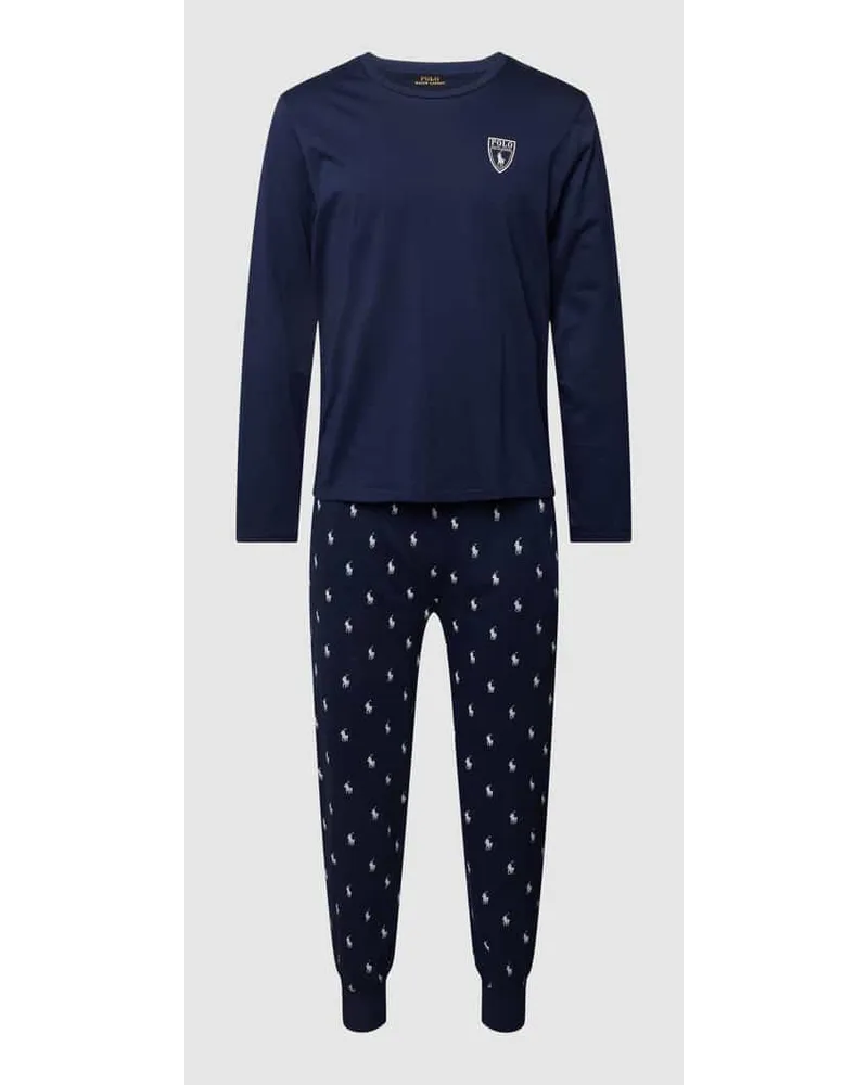 Ralph Lauren Pyjama mit Label-Details Marine