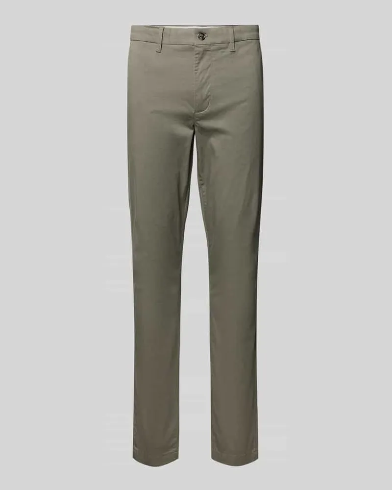 Tommy Hilfiger Slim Fit Chino aus Baumwoll-Mix Mittelgrau