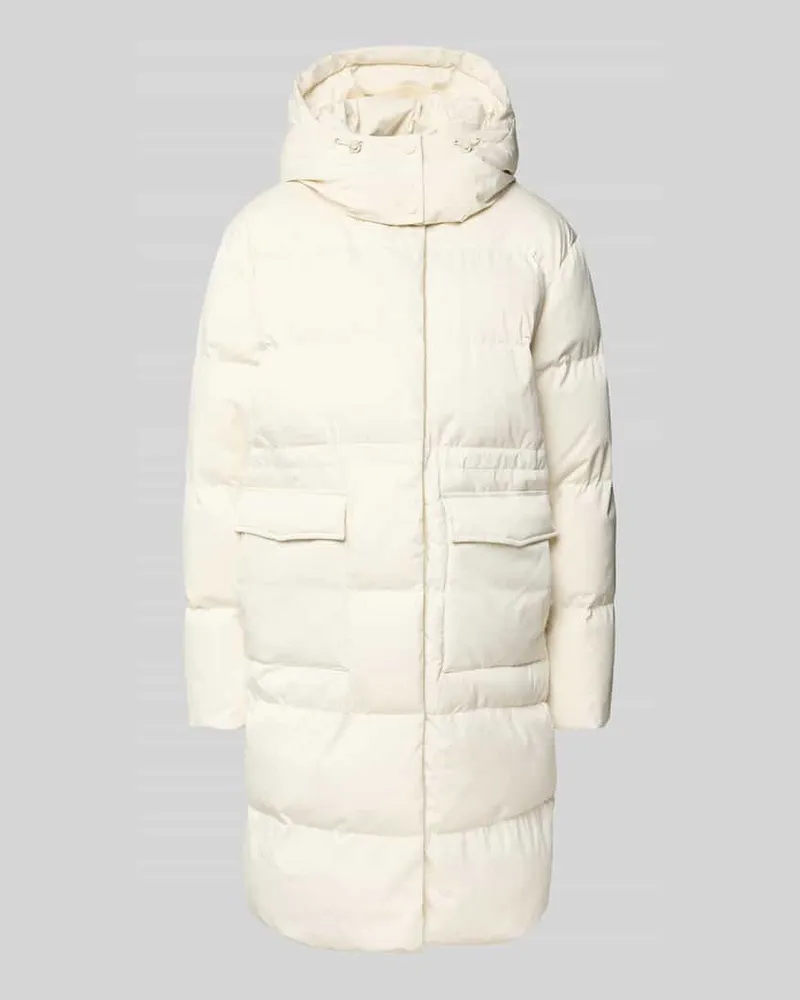 OPUS Steppmantel mit Pattentaschen Modell 'Hallusi Offwhite