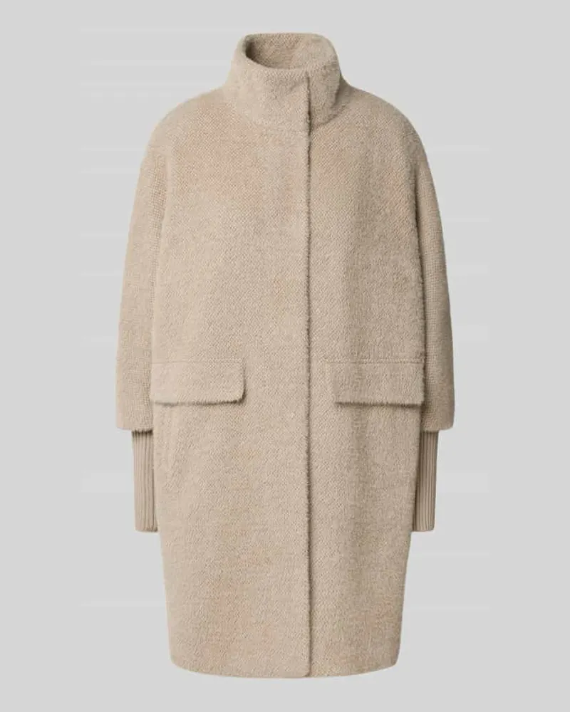 COMMA Relaxed Fit Mantel mit Strukturmuster Sand