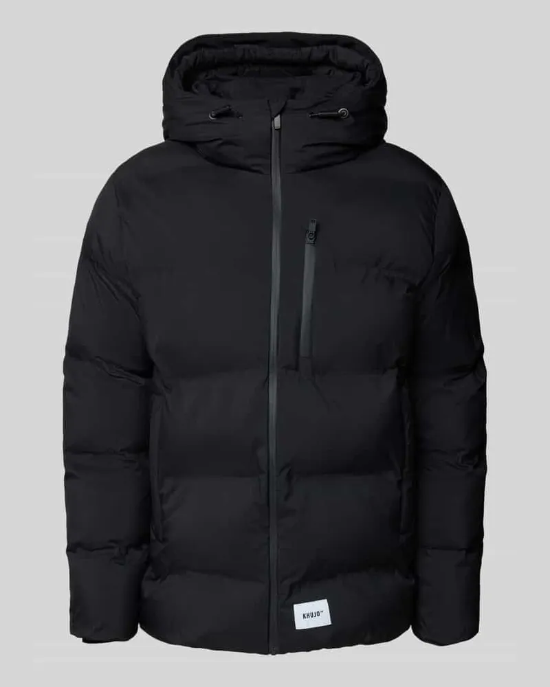 khujo Steppjacke mit Kapuze Modell 'Silas Black