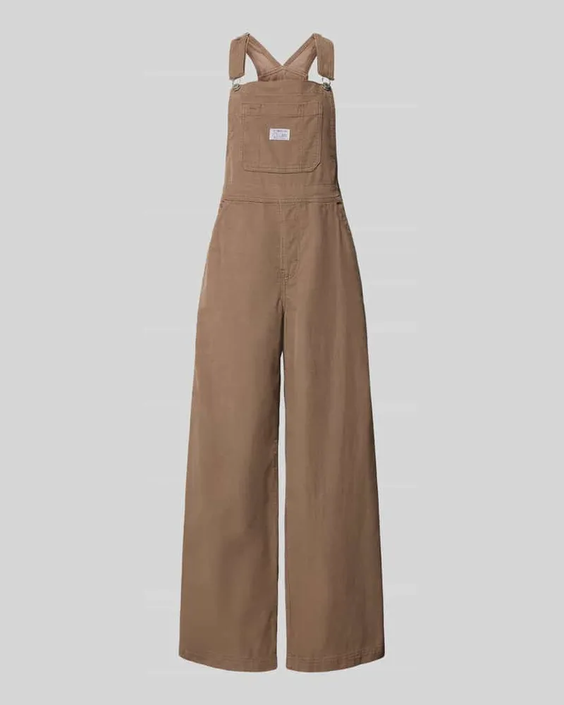 Levi's Jumpsuit mit Label-Detail Camel