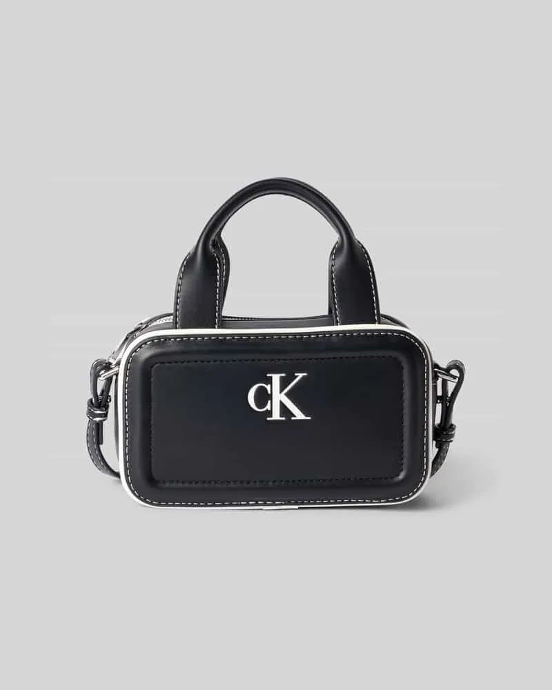 Calvin Klein Henkeltasche mit Logo-Print Modell 'BAULETTO Black