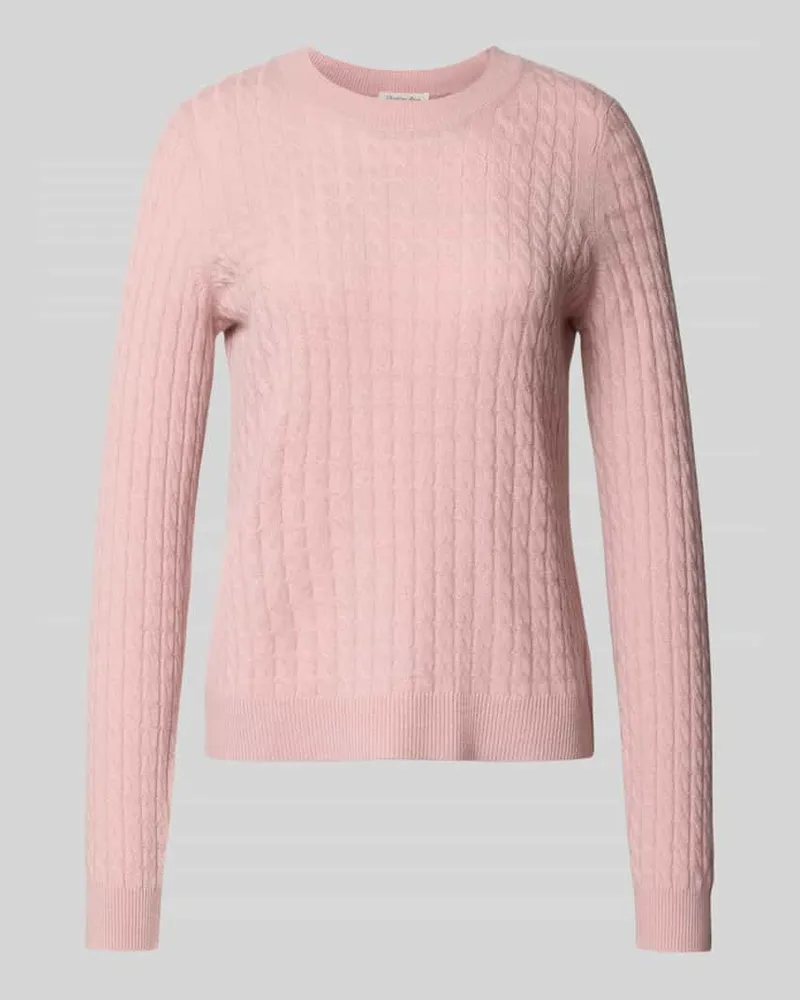 Christian Berg Strickpullover aus reinem Kaschmir Hellrosa