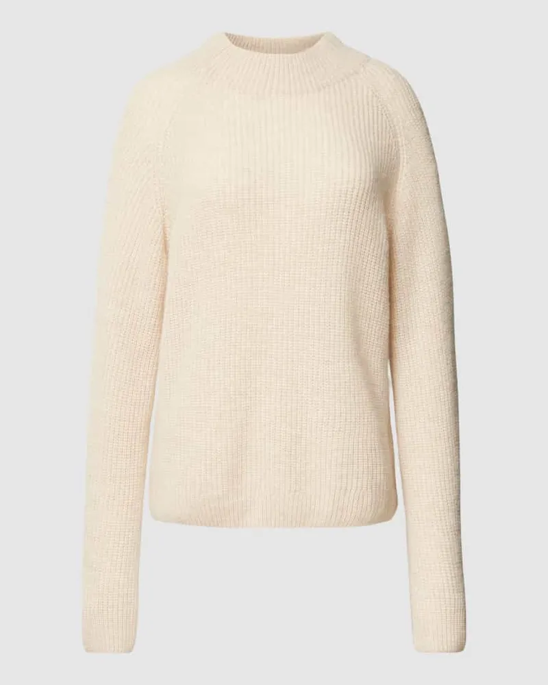 Lanius Loose Fit Strickpullover aus Schurwoll-Kaschmir-Mix Sand