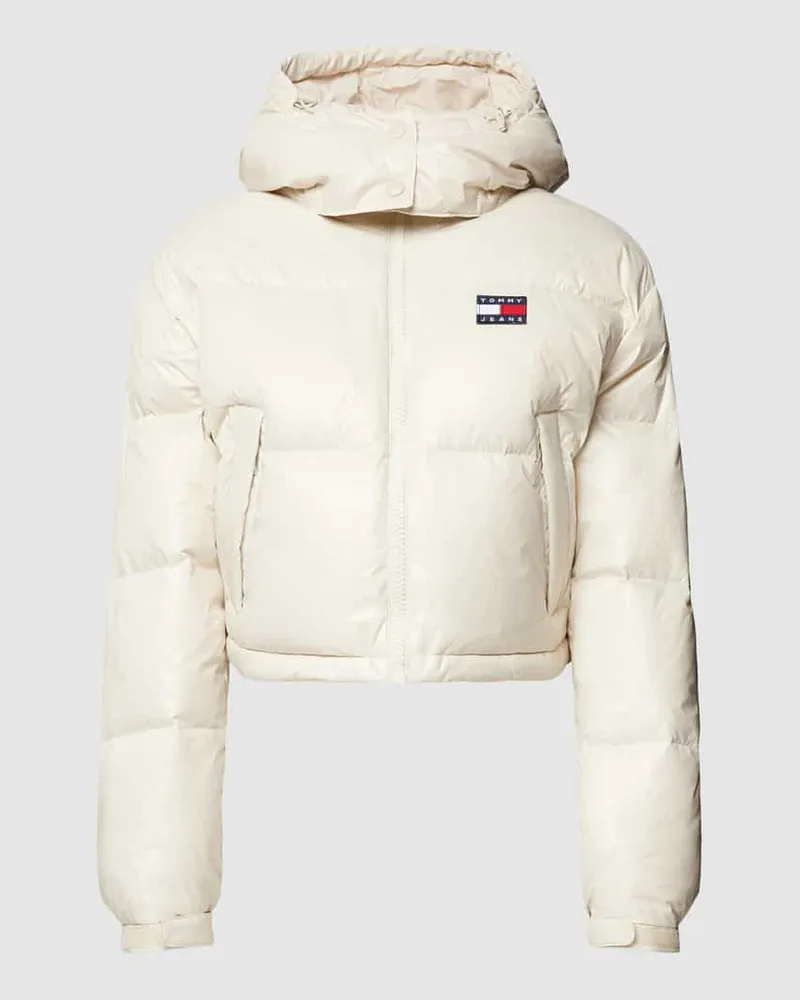 Tommy Hilfiger Cropped Daunenjacke mit Kapuze Modell 'ALASKA Ecru