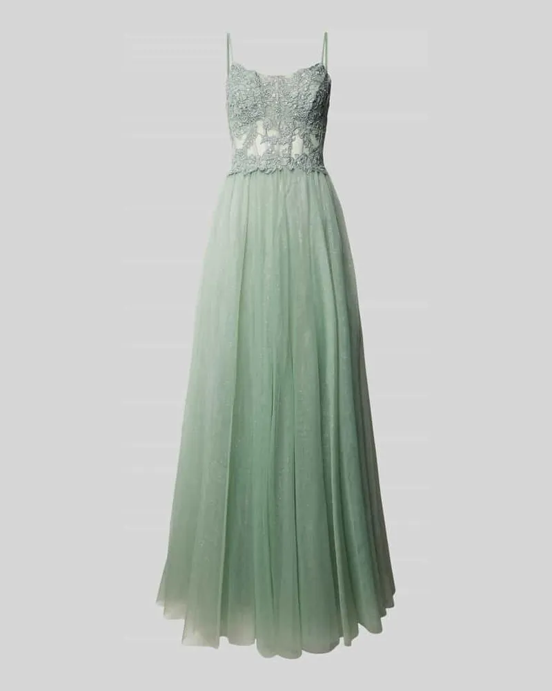 Mascara Abendkleid mit Strasssteinbesatz Mint