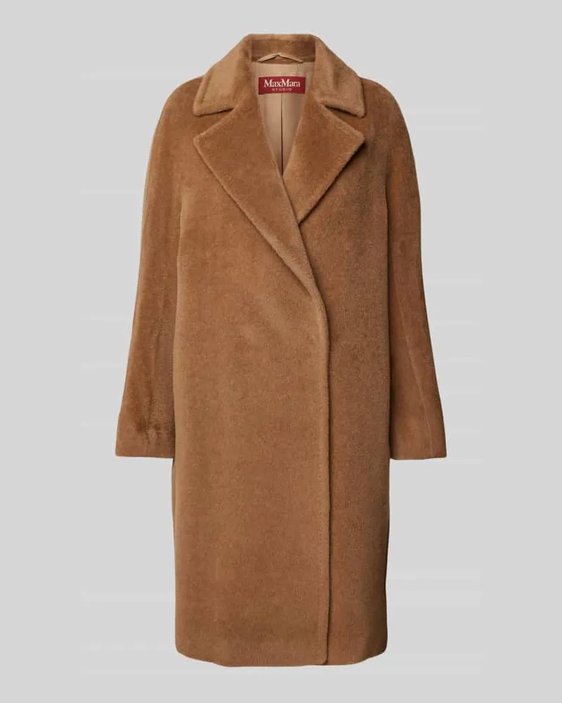 Max Mara Mantel mit Reverskragen Modell 'SIDNEY Camel