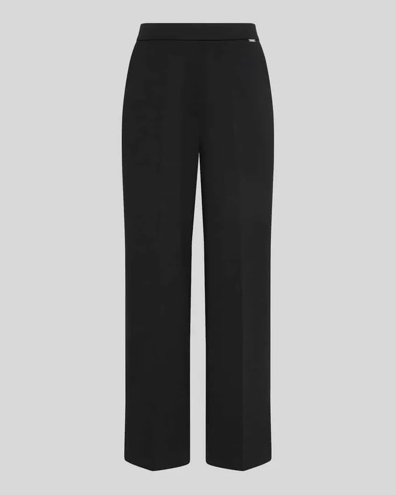 Calvin Klein Wide Leg Anzughose mit Viskose-Anteil Modell 'PONTE Black
