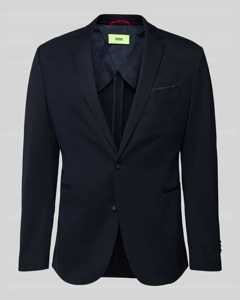 cinque Slim Fit 2-Knopf-Sakko mit Paspeltaschen Modell 'Data Dunkelblau