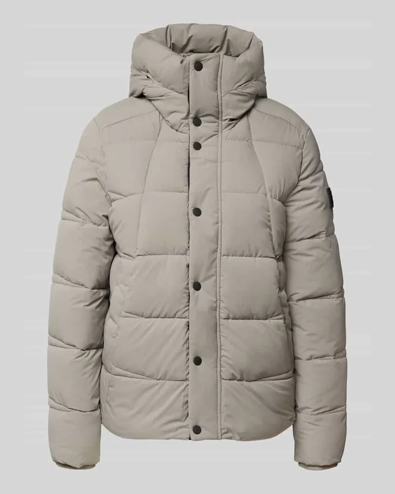 G-STAR RAW Steppjacke mit gefüttertem Stehkragen Modell 'Whistle Hellgrau